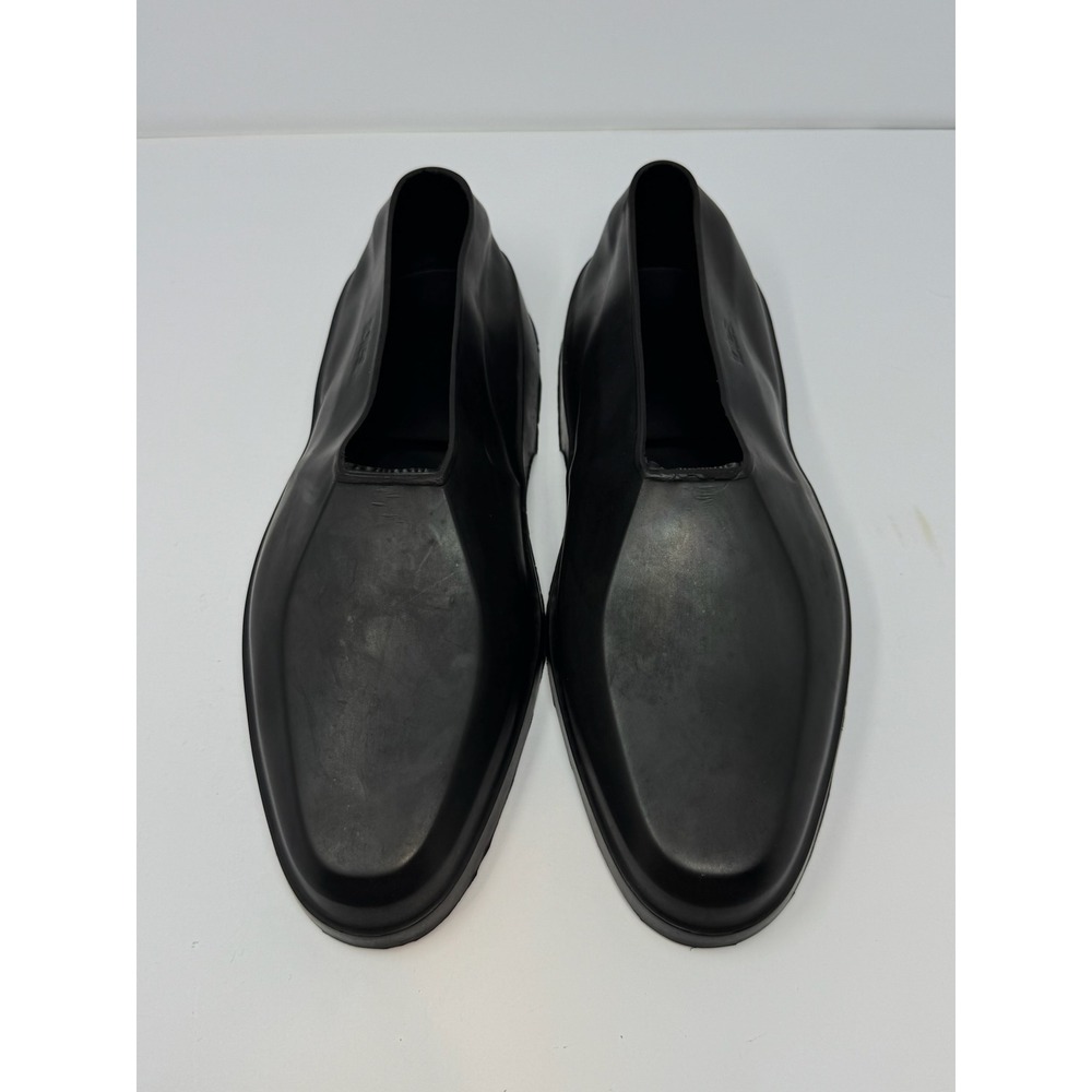 Totes Mens Natural Rubber Overshoes Black Waterproof Galoshes Large Made USA